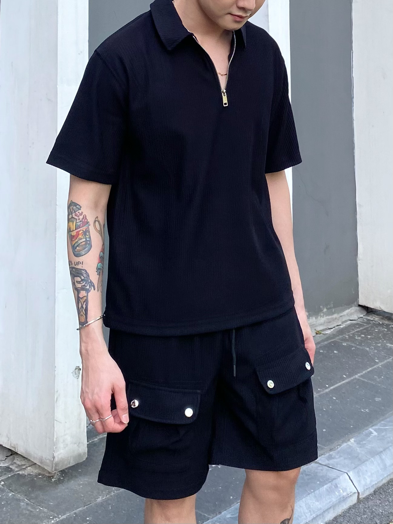 Mô tả Set Polo NEWSEVEN Double Striped SET.340 - 2