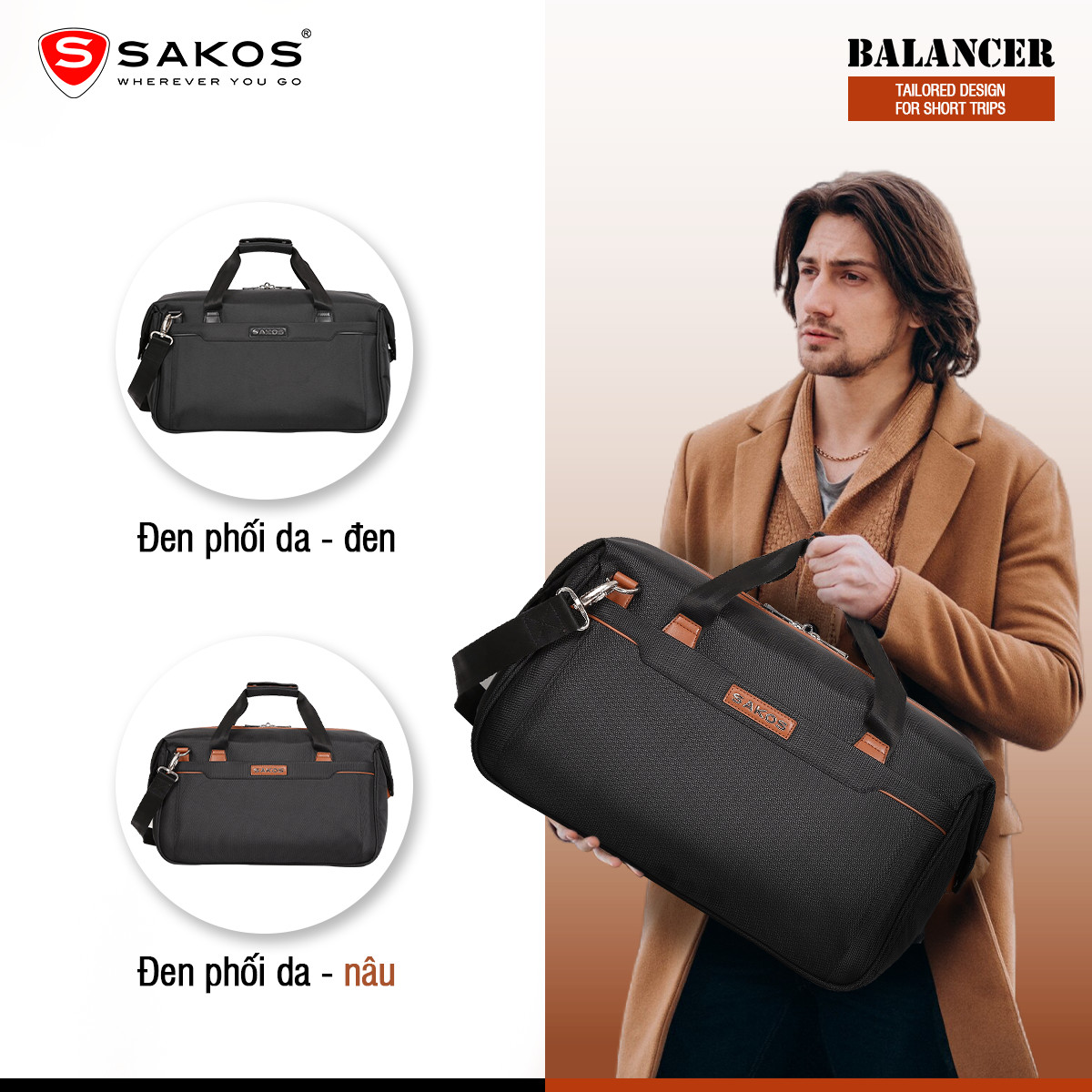 Mô tả Túi Xách Du Lịch Thời Trang Cao Cấp SAKOS BALANCER - 2