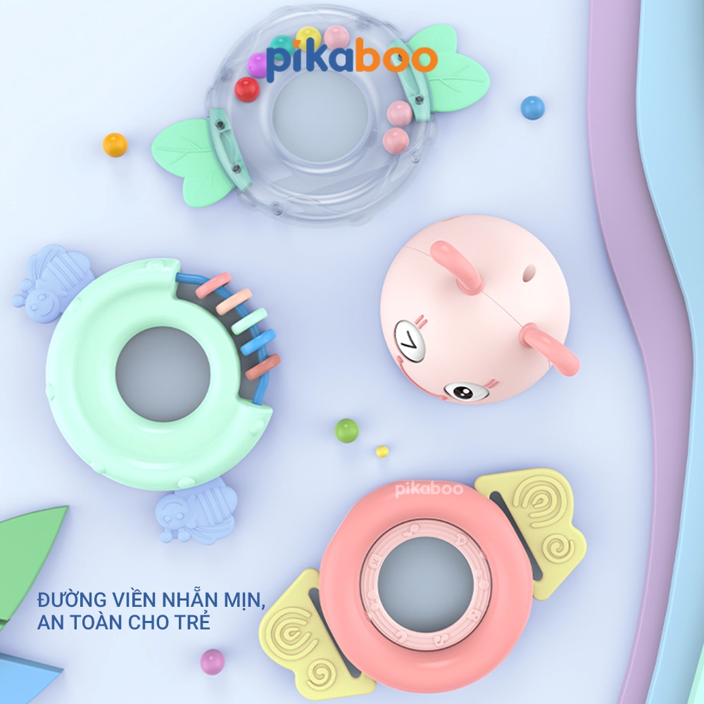 Mô tả Đồ chơi lật đật Pikaboo, các kiểu hình xinh xắn, tích hợp 3 in 1, âm thanh vui nhộn, có gặm nướu - 4