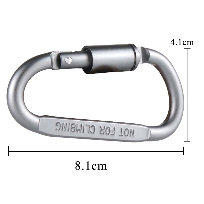 Mô tả Móc Khóa Đi Phượt Cao Cấp Móc Chữ D Leo Núi Chất Liệu Hợp Kim Nhôm Chắc Chắn YESURE ( Màu ngẫu nhiên ) - 1