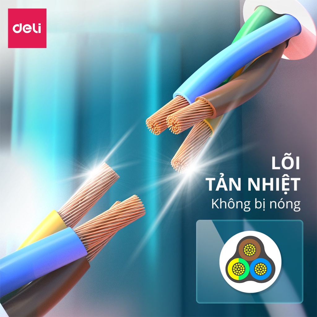 Đóng gói ổ cắm điện Deli