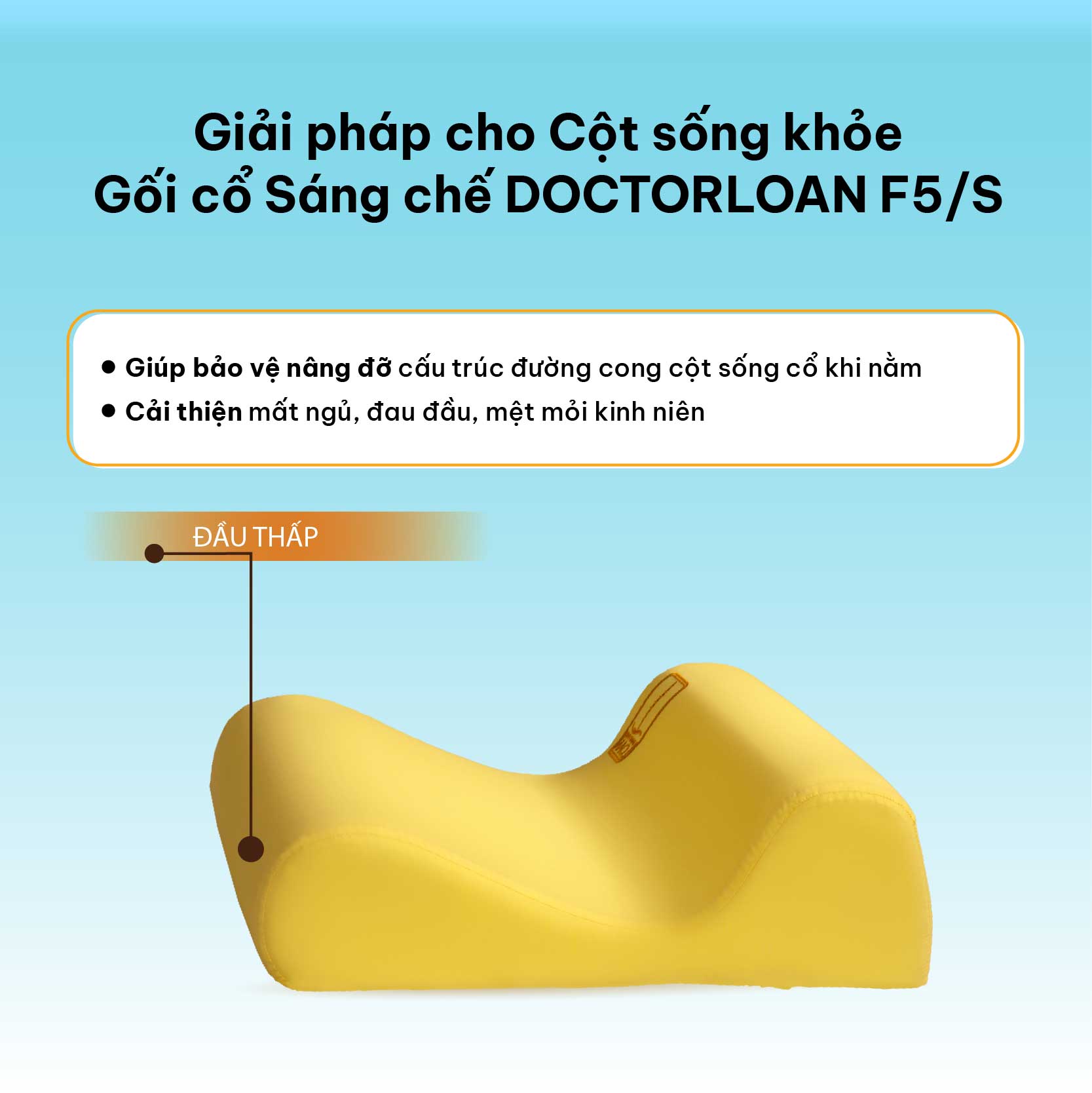 Mô tả Combo dành cho dân văn phòng DOCTORLOAN giữ tư thế ngồi chuẩn bảo vệ cột sống lưng cổ - 4