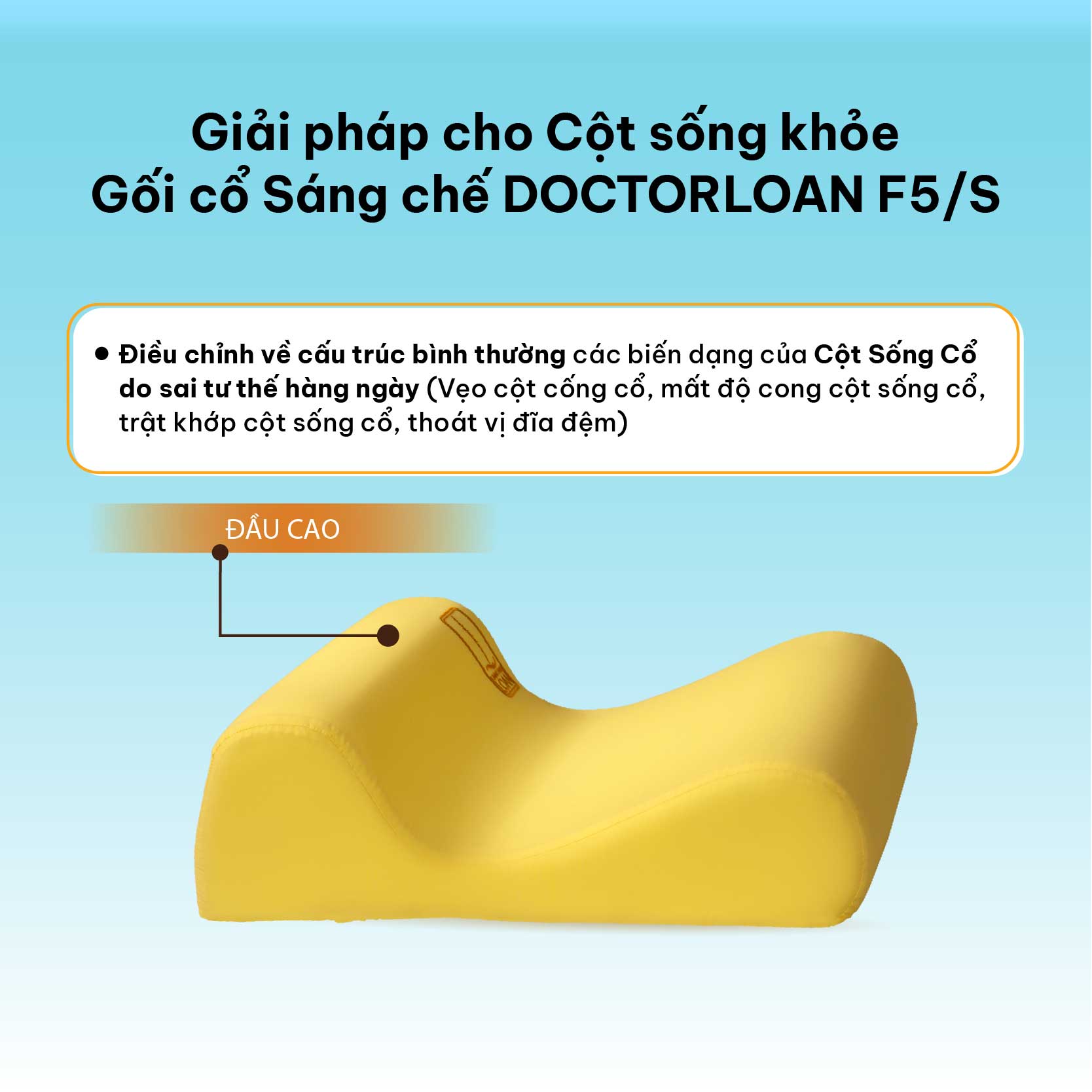 Mô tả Combo dành cho dân văn phòng DOCTORLOAN giữ tư thế ngồi chuẩn bảo vệ cột sống lưng cổ - 5
