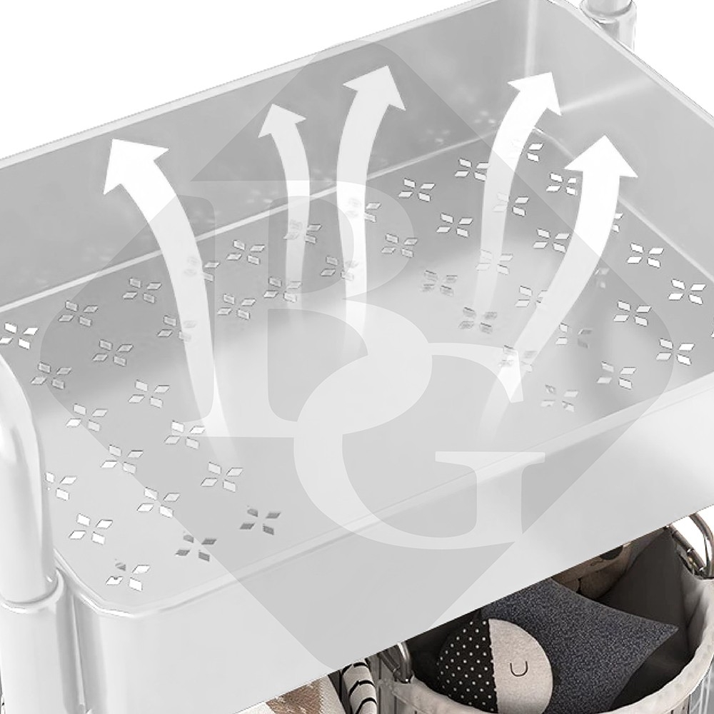 Mô tả BG -  4026 Kệ Tiện Lợi 4 TẦNG ,Xe Đẩy Spa YTC Để Đồ Đa Năng, bánh xe không có khóa - 2