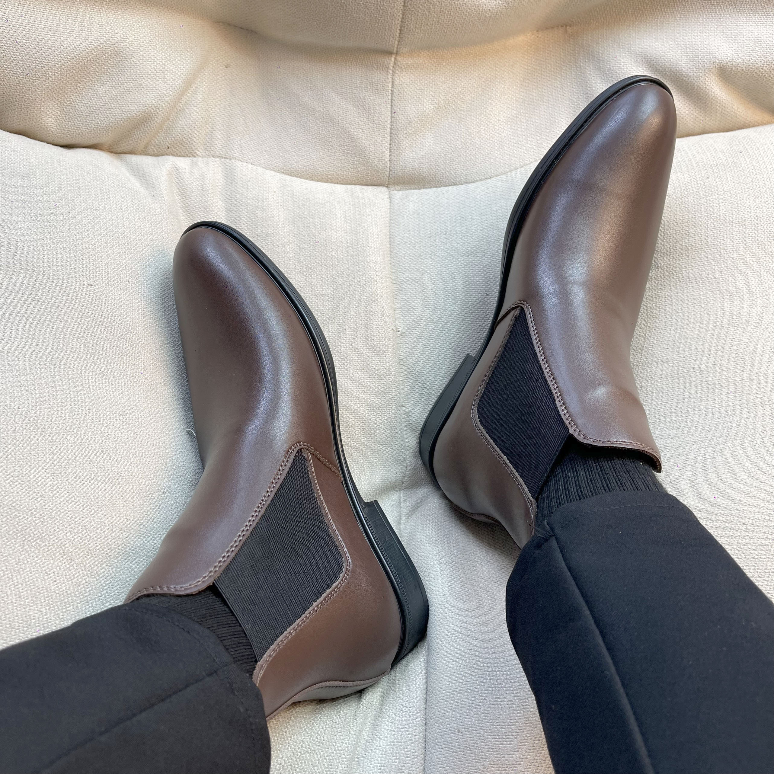 Mô tả Giày da chelsea boots Inichi G1071 da loại tốt, có may đế - 7