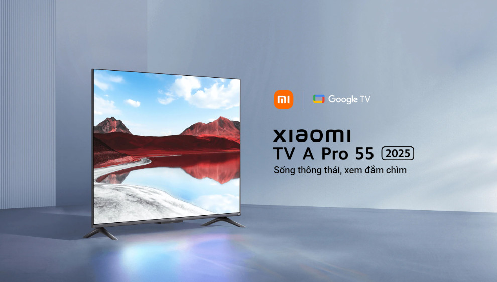 Mô tả Tivi Xiaomi A Pro 55inch 2025 Google TV, Điều khiển giọng nói, Độ phân giải 4K - Hàng Chính Hãng - 1