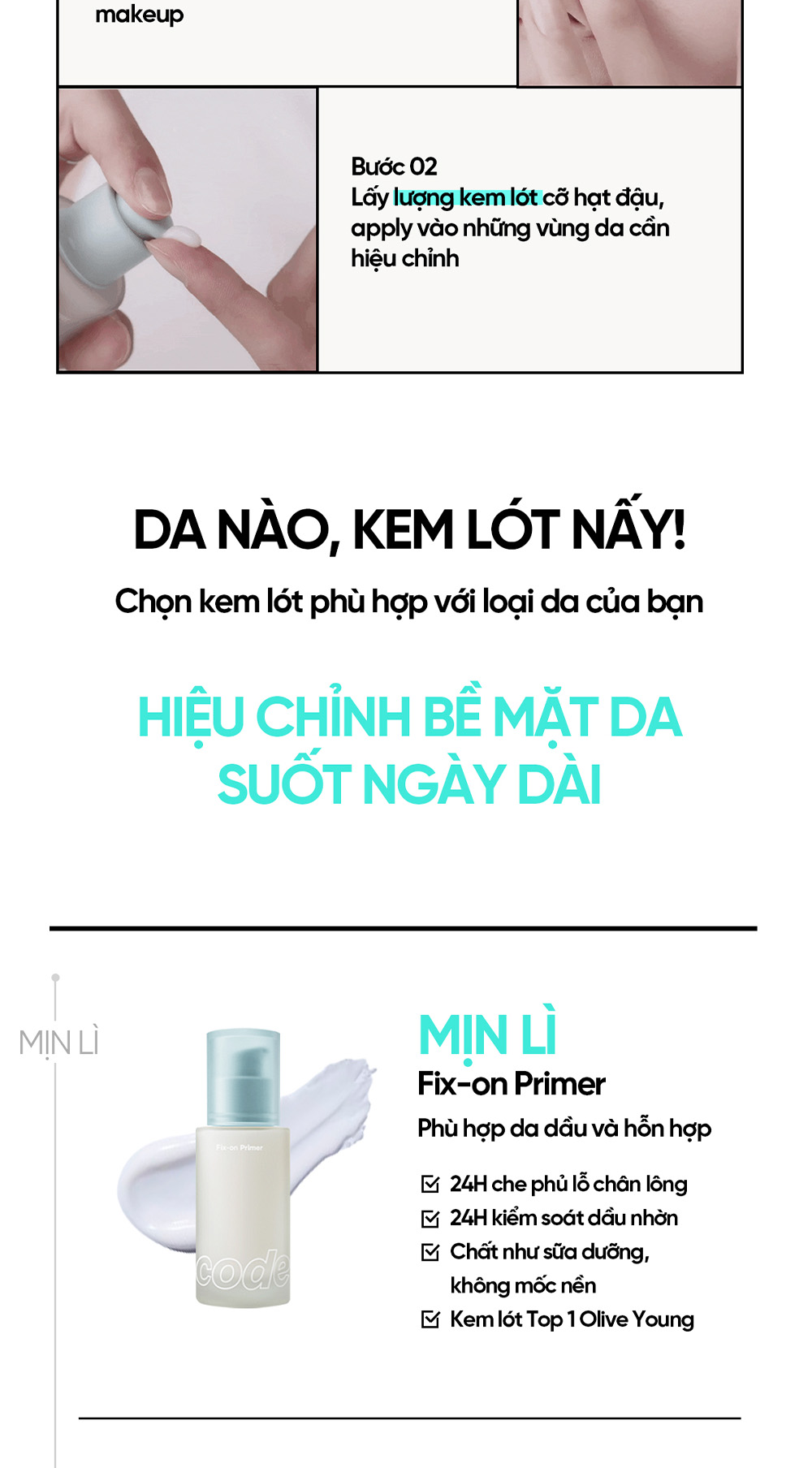 Kem lót Fix-on Primer Code Glokolor 30ml | Shopee Việt Nam