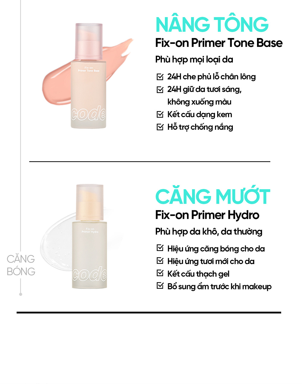 Kem lót Fix-on Primer Code Glokolor 30ml | Shopee Việt Nam
