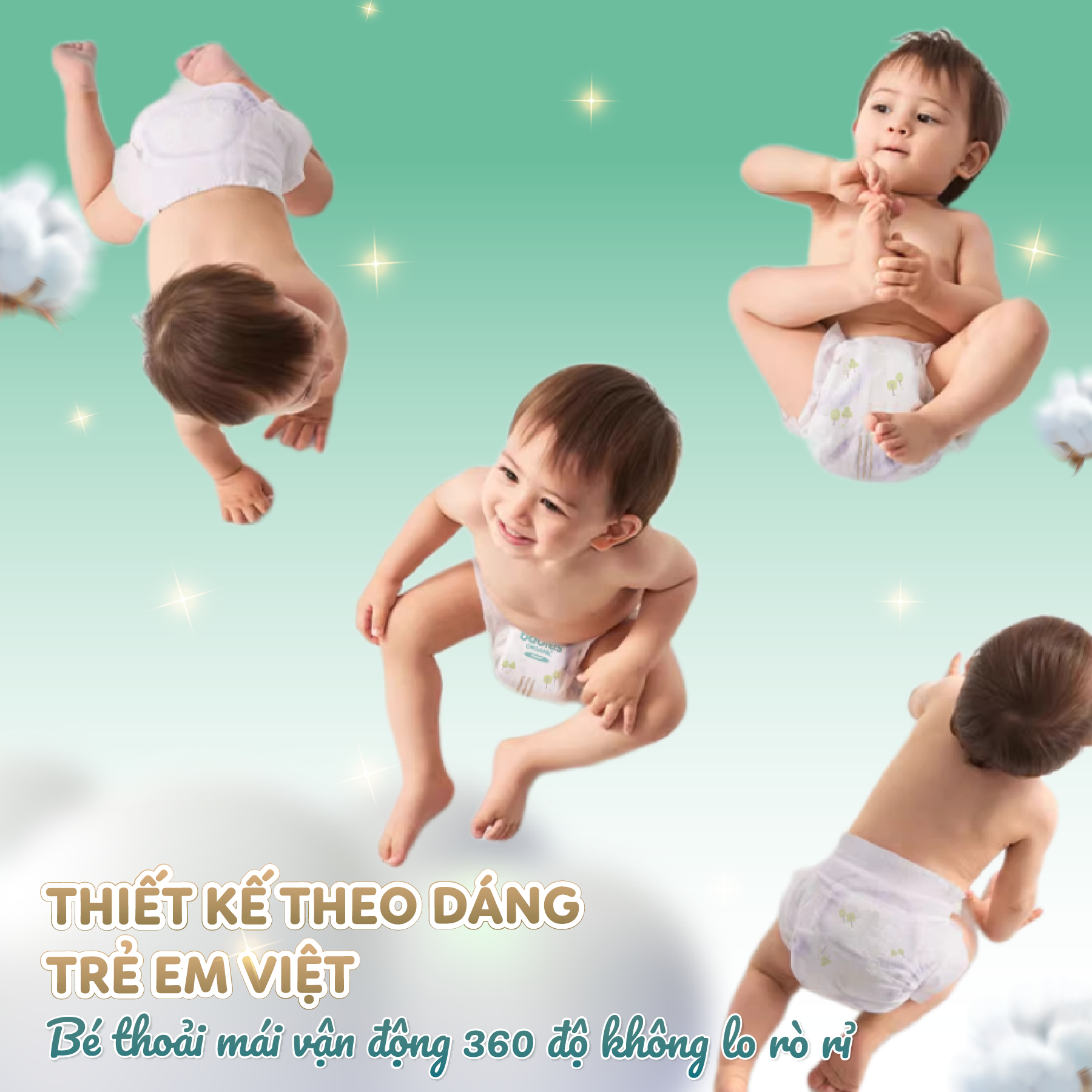 Mô tả Tã/Bỉm Babies Organic Siêu Mềm Mịn, 2mm Mỏng Thoáng, Lô Hội Ngừa Hăm Bí,Thương Hiệu Bỉm Việt - Size NB/S/M/L/XL/2XL/3XL - 10