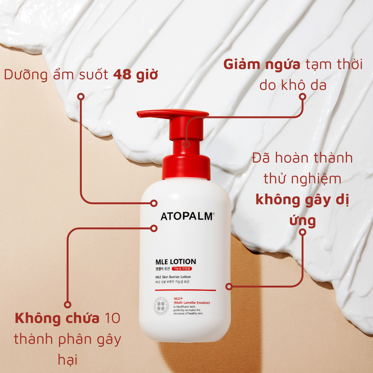 Mô tả Combo 2 sản phẩm dưỡng da sáng tối cho da nhạy cảm của bé (MLE CREAM 65ML - MLE LOTION 120ML) - 2