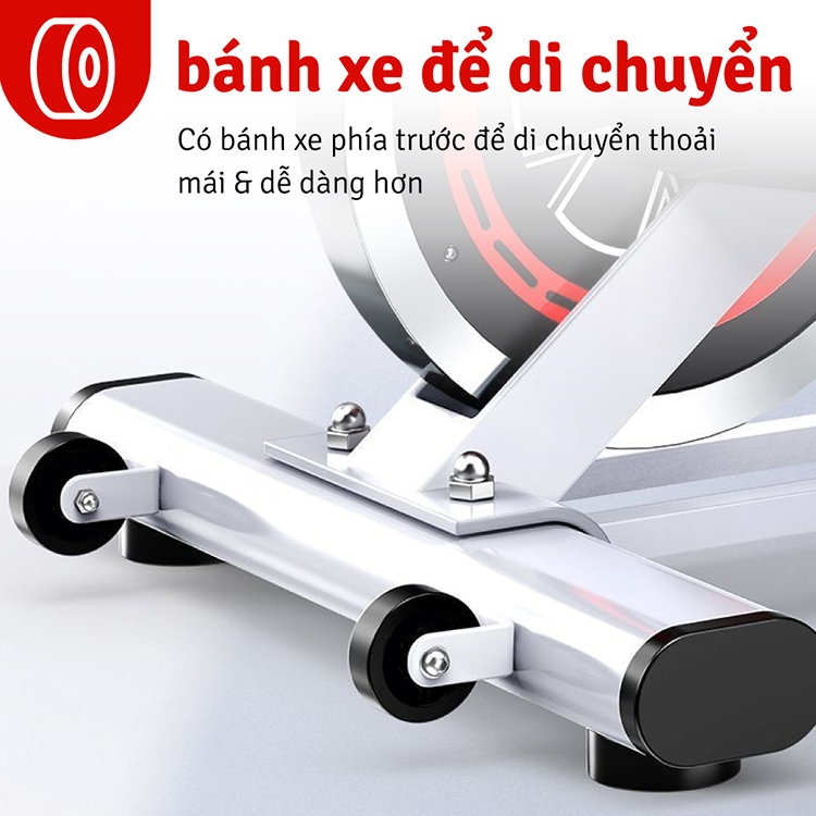 Mô tả BG - Xe đạp tập thể dục nhỏ gọn tại nhà  Fitness, ELITE 03 có đồng hồ tập luyện, đo nhịp tim - 1