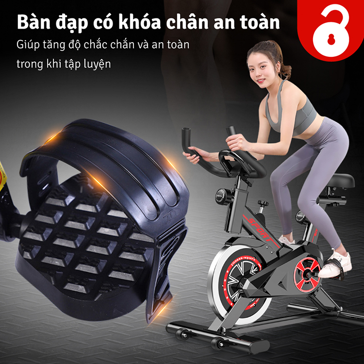 Mô tả BG - Xe đạp tập thể dục nhỏ gọn tại nhà  Fitness, ELITE 03 có đồng hồ tập luyện, đo nhịp tim - 3