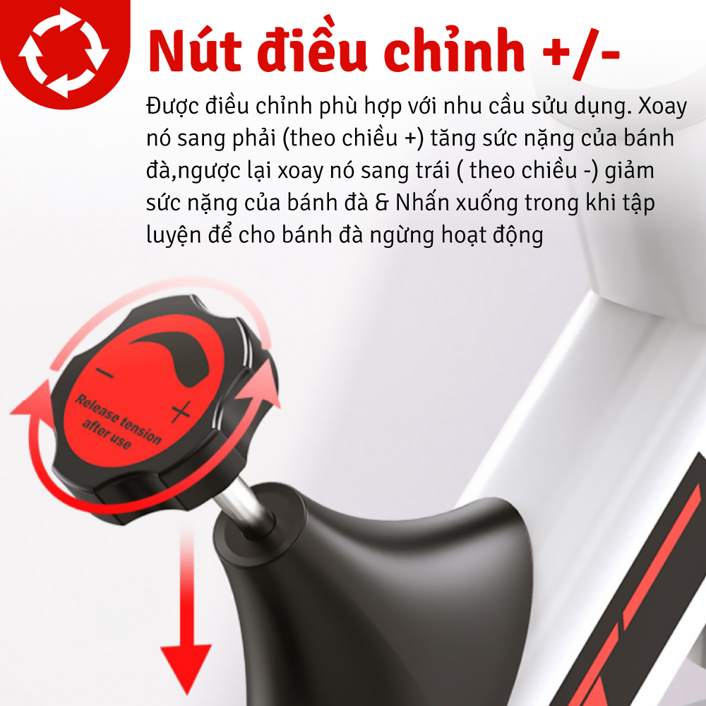 Mô tả BG - Xe đạp tập thể dục nhỏ gọn tại nhà  Fitness, ELITE 03 có đồng hồ tập luyện, đo nhịp tim - 7