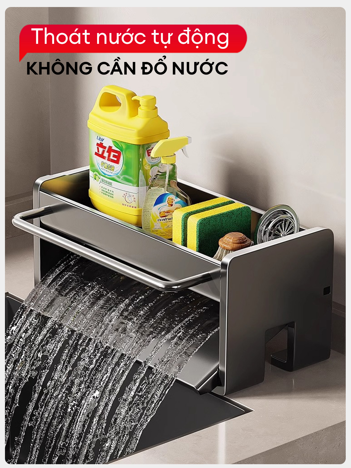 Thanh treo khăn tiện lợi trên kệ Enomax