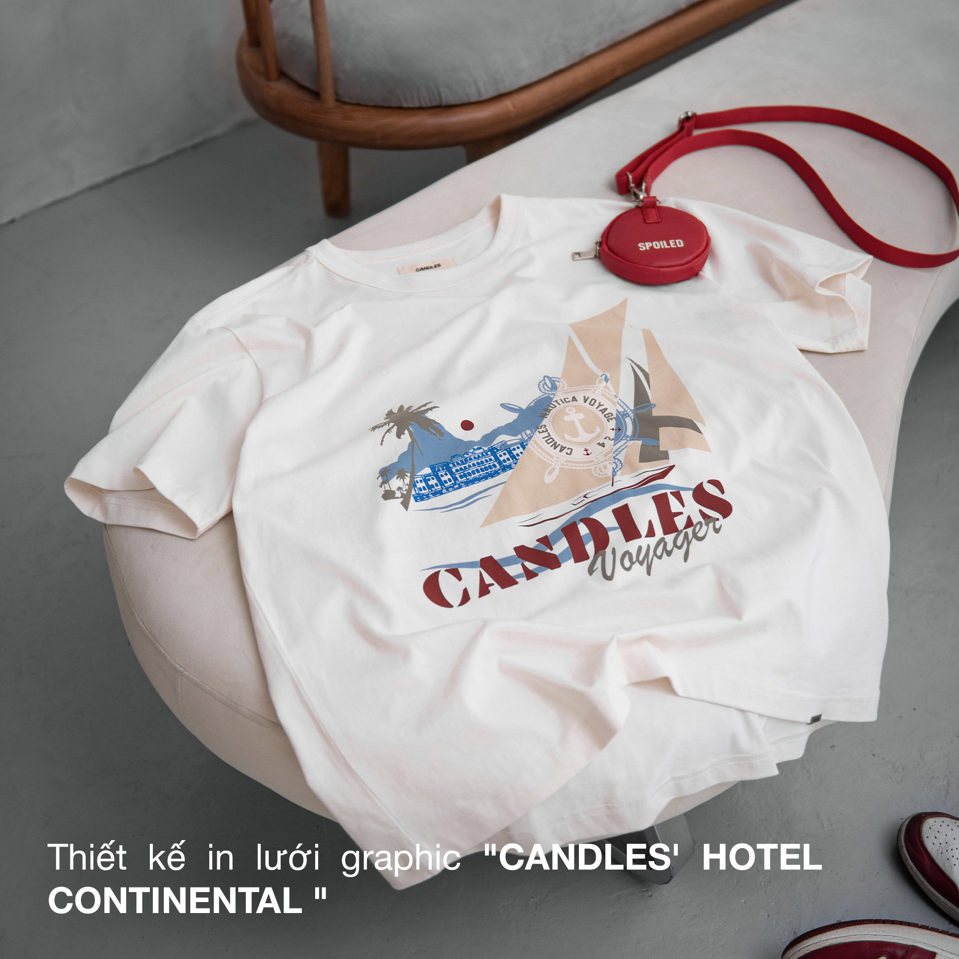 Mô tả Áo thun Candles Yacht & Boat Oversize Tee Unisex - 3