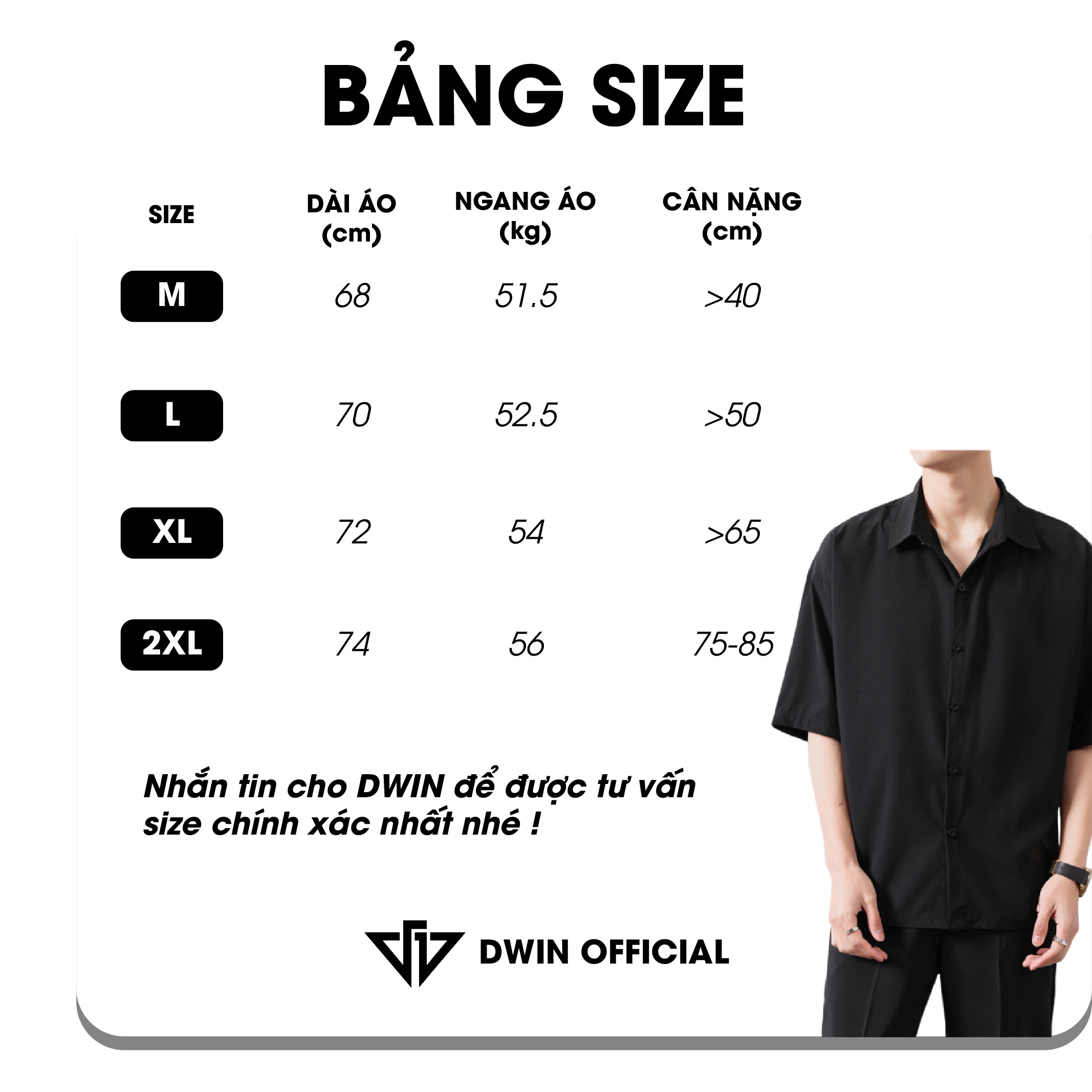 Mô tả Áo sơ mi ngắn tay nam nữ DWIN chất vải kaki cotton 300 gsm cộc basic unisex đứng form rộng không nhăn cao cấp - 1