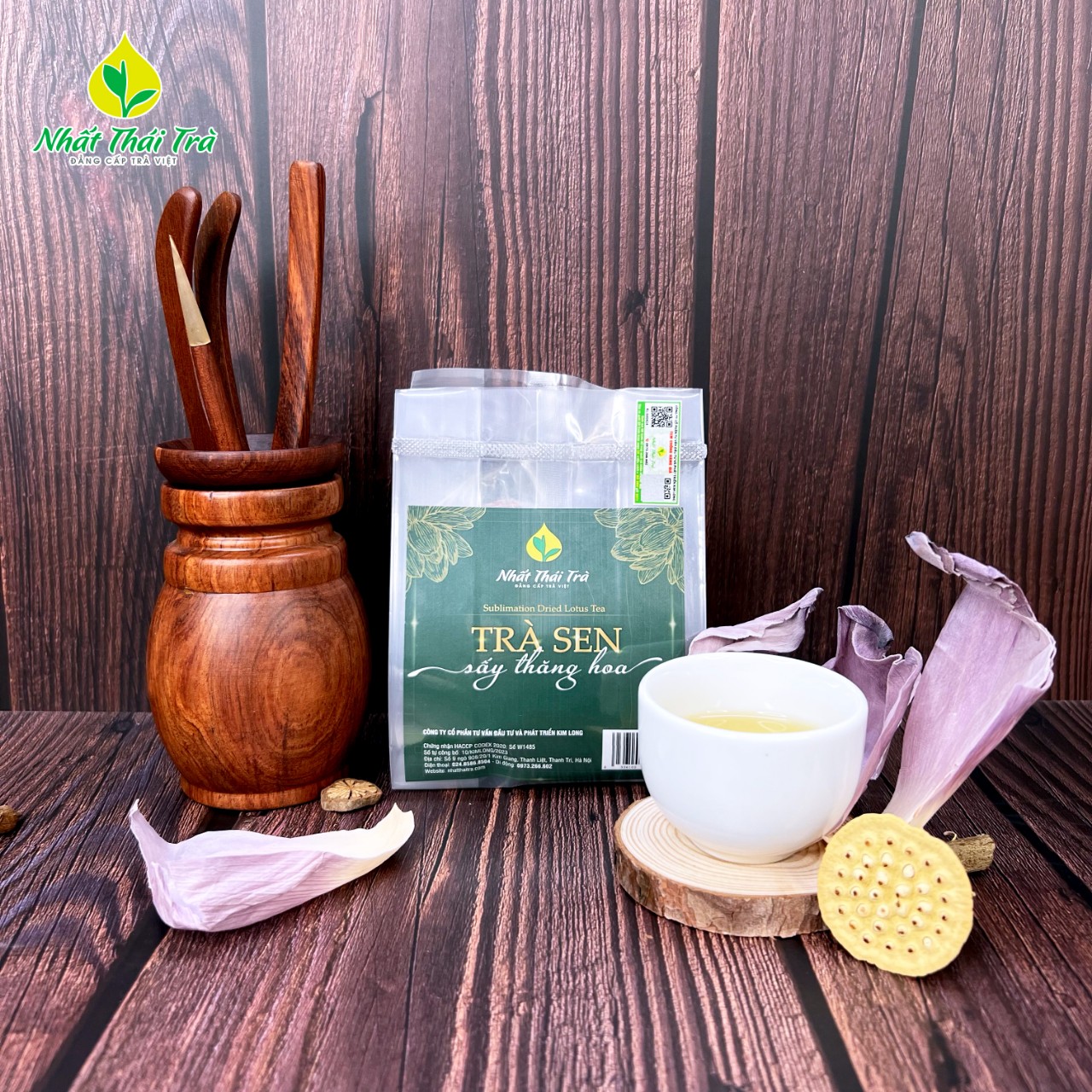 Mô tả SET 5 Trà Bông Sen Tây Hồ - Trà Sen sấy thăng hoa  Hương vị thanh mát tự nhiên - 3