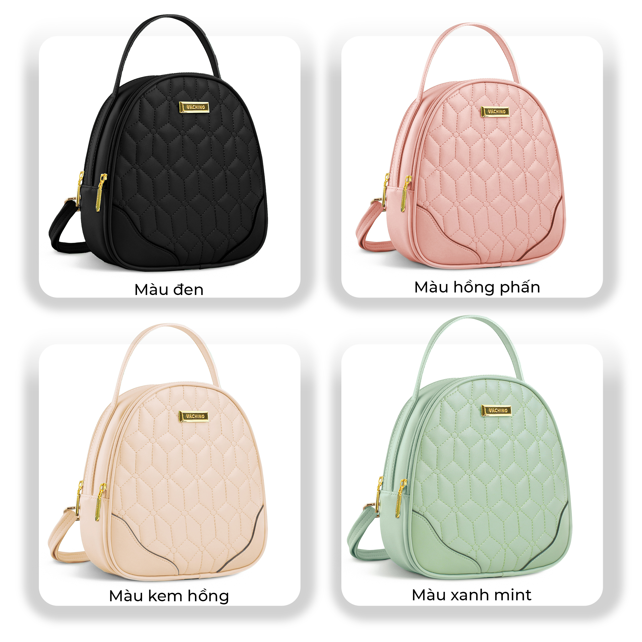 Mô tả Balo da nữ Shaulder Bag thời trang cao cấp VACHINO-BG013 - 3