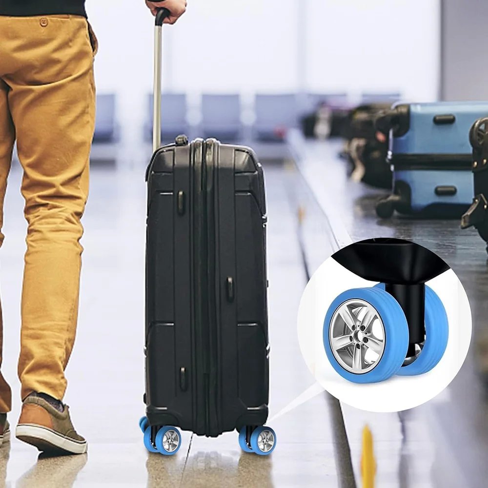 Mô tả Bọc Bánh Xe Vali bằng Silicon Giảm Tiếng Ồn Tiện Dụng STARGO MOLLIS - Bộ 8 cái - 1