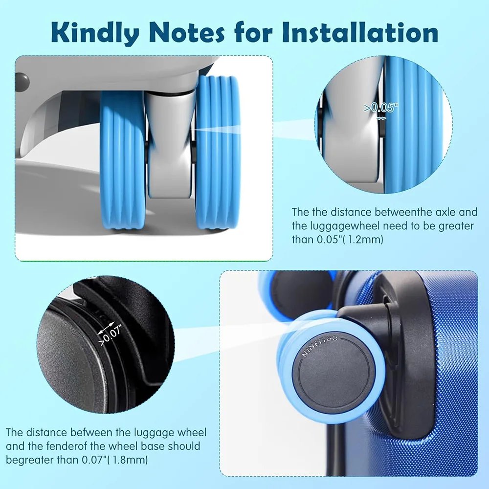 Mô tả Bọc Bánh Xe Vali bằng Silicon Giảm Tiếng Ồn Tiện Dụng STARGO MOLLIS - Bộ 8 cái - 3