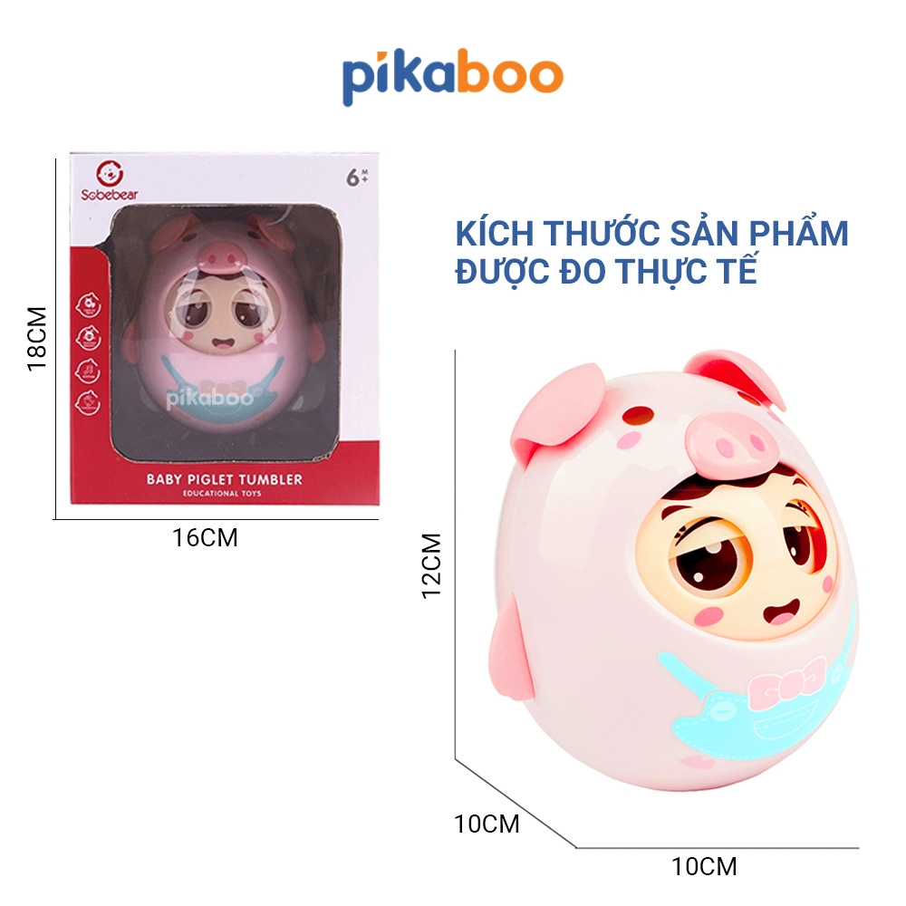 Mô tả Đồ chơi lật đật con vật Pikaboo và âm thanh vui nhộn, chất liệu an toàn cho bé - 1