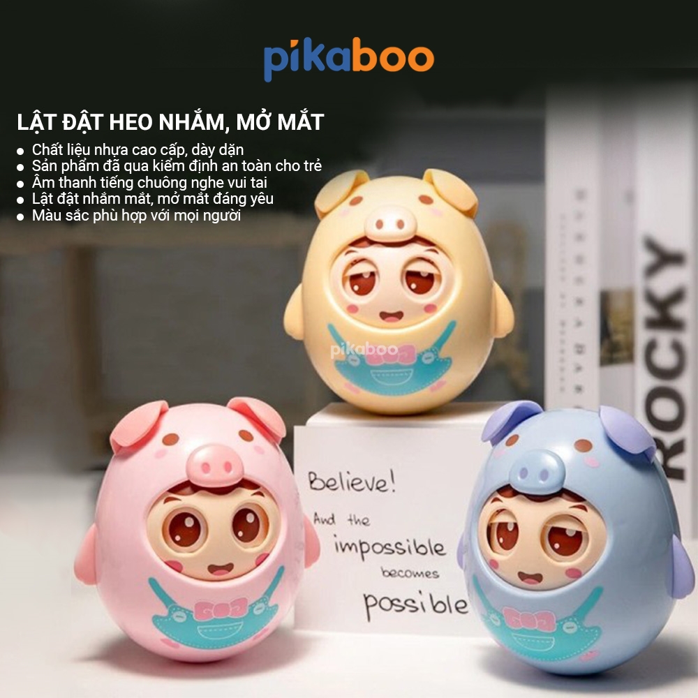 Mô tả Đồ chơi lật đật con vật Pikaboo và âm thanh vui nhộn, chất liệu an toàn cho bé - 2