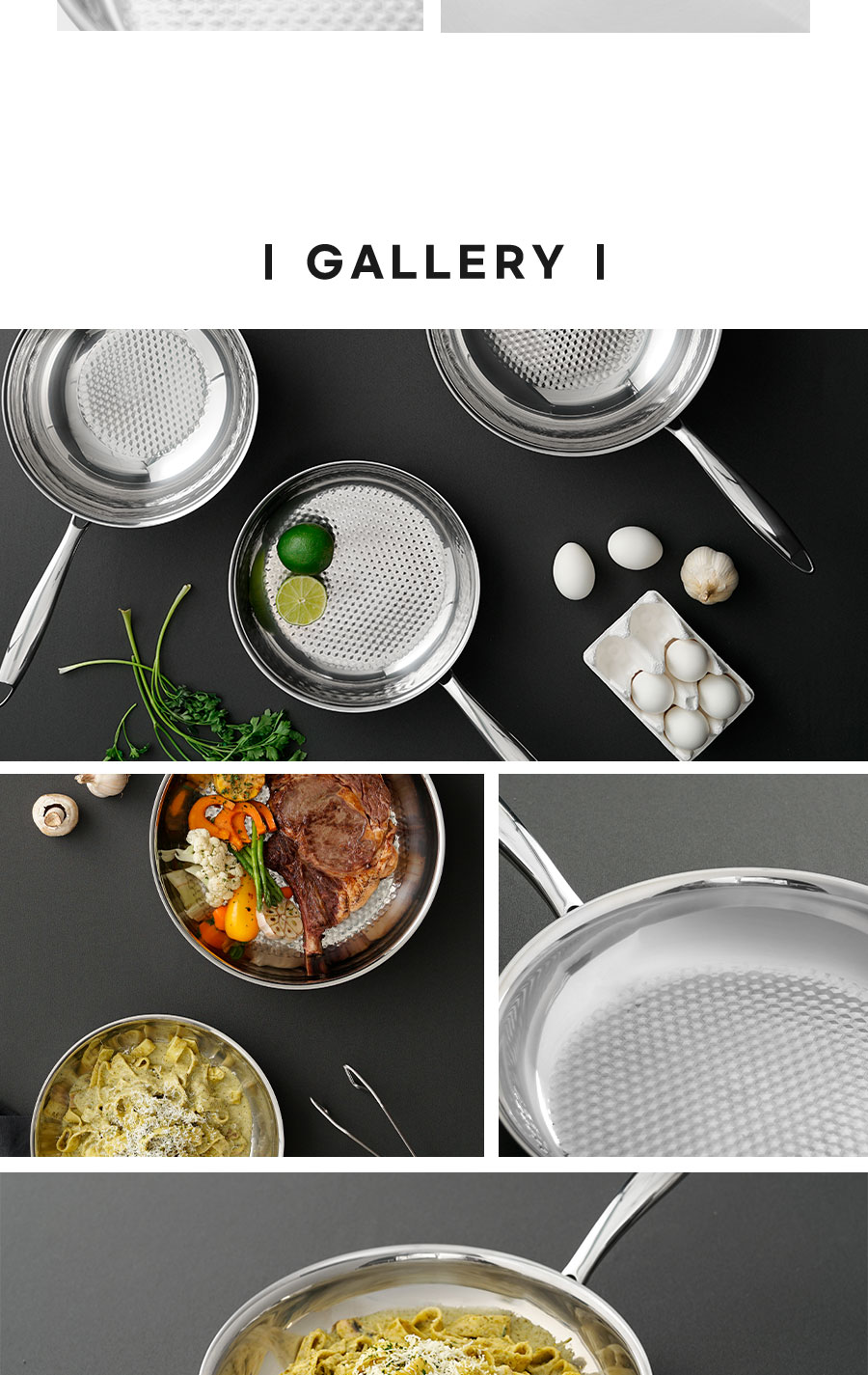Chảo chiên inox 3 lớp nguyên khối Edelkochen Coco Collection 24,28cm ...