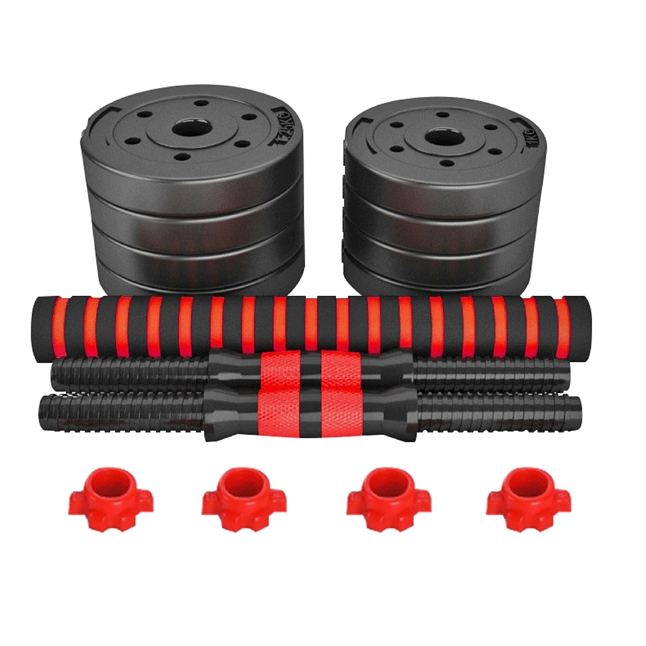 Mô tả BG Bộ tạ đôi tạ nhựa đen PVC 10KG cao cấp đa năng thiết kế mới - 7