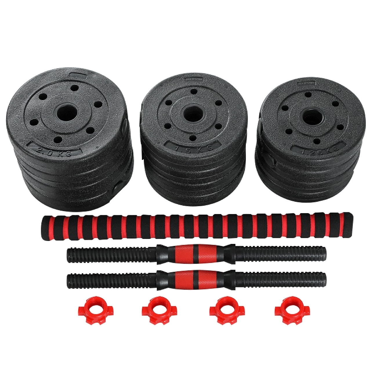 Mô tả BG-Bộ tạ, miếng tạ 20kg kèm bộ quai tạ ấm đa năng, chất liệu PVC cao cấp - 9