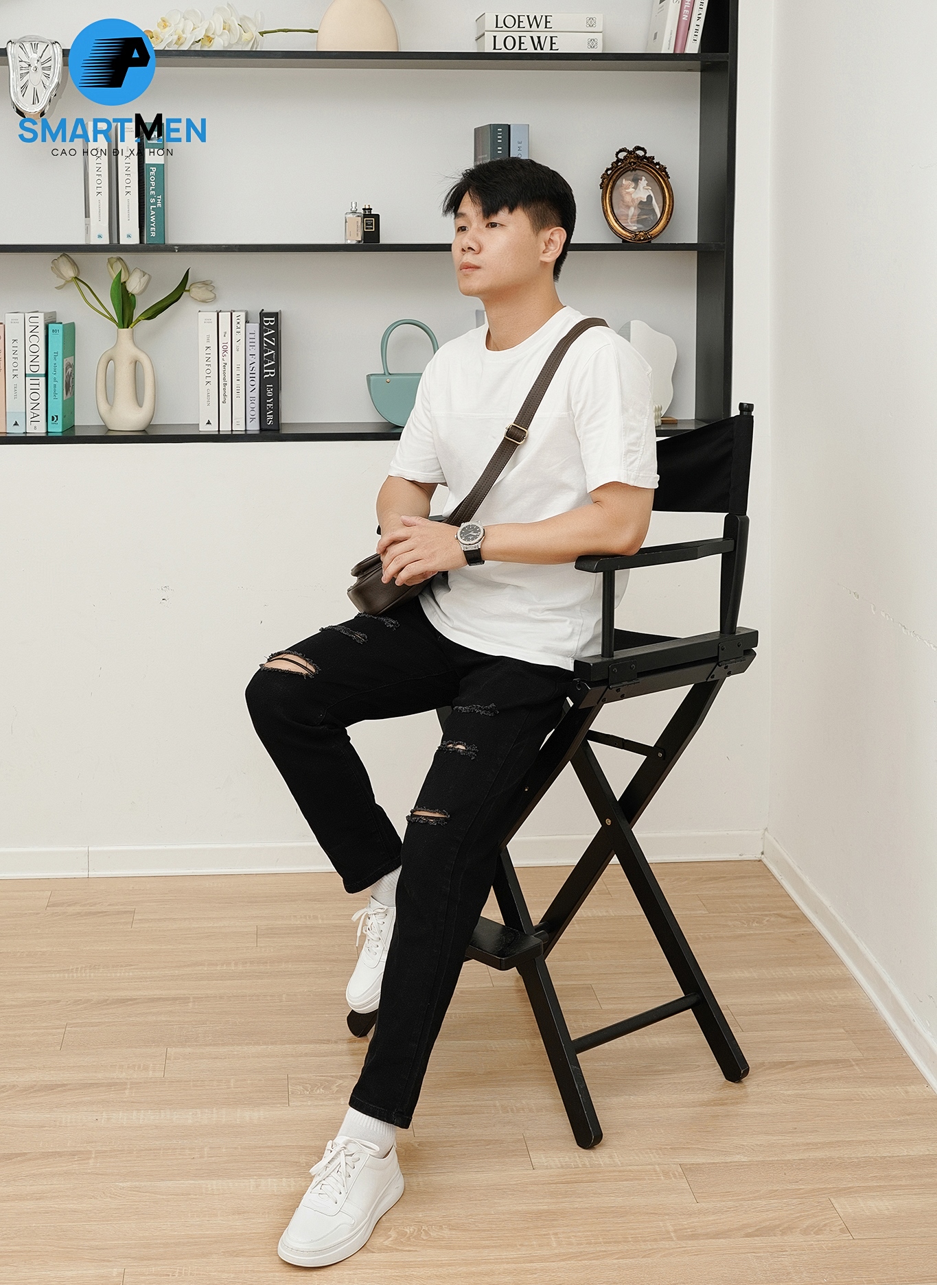 Mô tả Giày thể thao SMARTMEN tăng chiều cao SMART-05 Trắng - 1