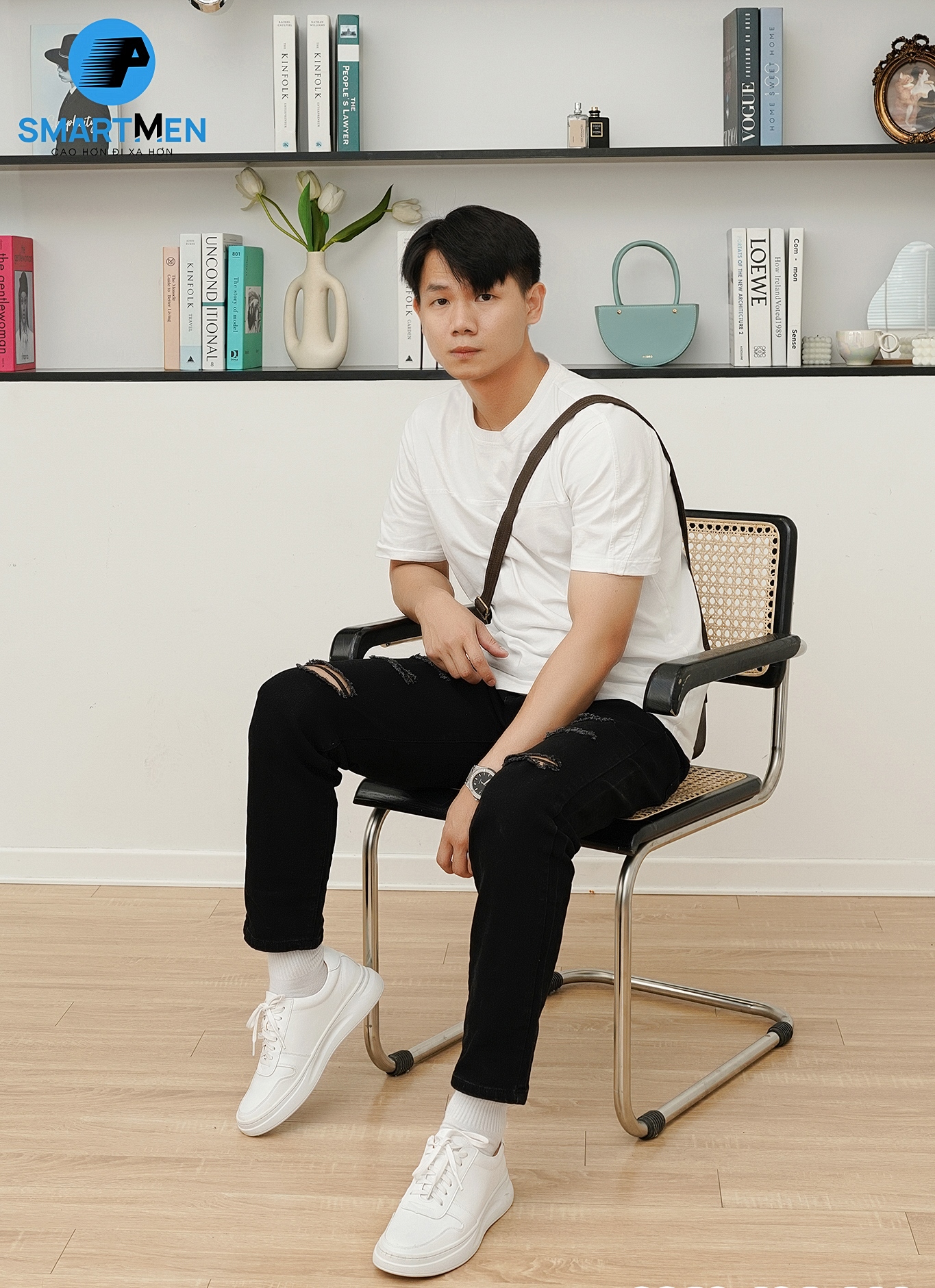 Mô tả Giày thể thao SMARTMEN tăng chiều cao SMART-05 Trắng - 3