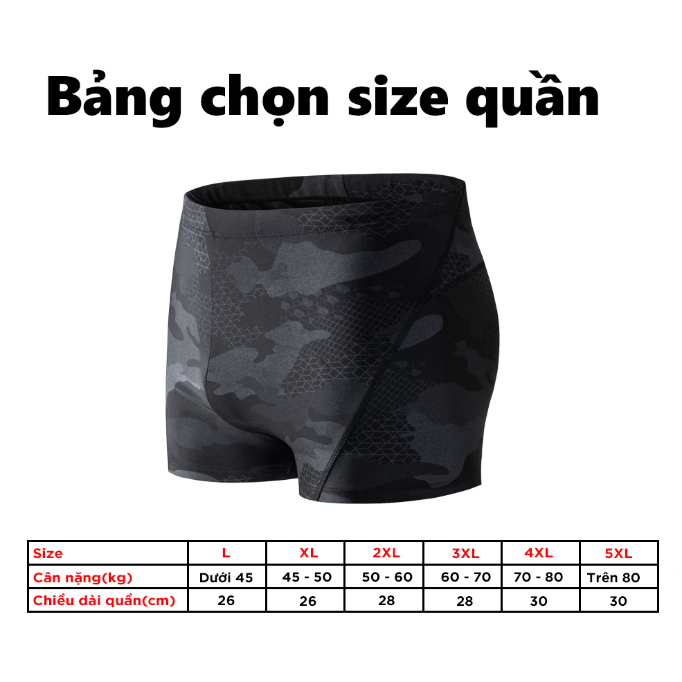 Mô tả Quần Bơi Nam Tặng Kèm Nón Bơi Bịt Tai  Hoa Văn Camo Thoát Nước Nhanh Cleacco CMNCM Boro Sport mẫu mới 2025 - 1