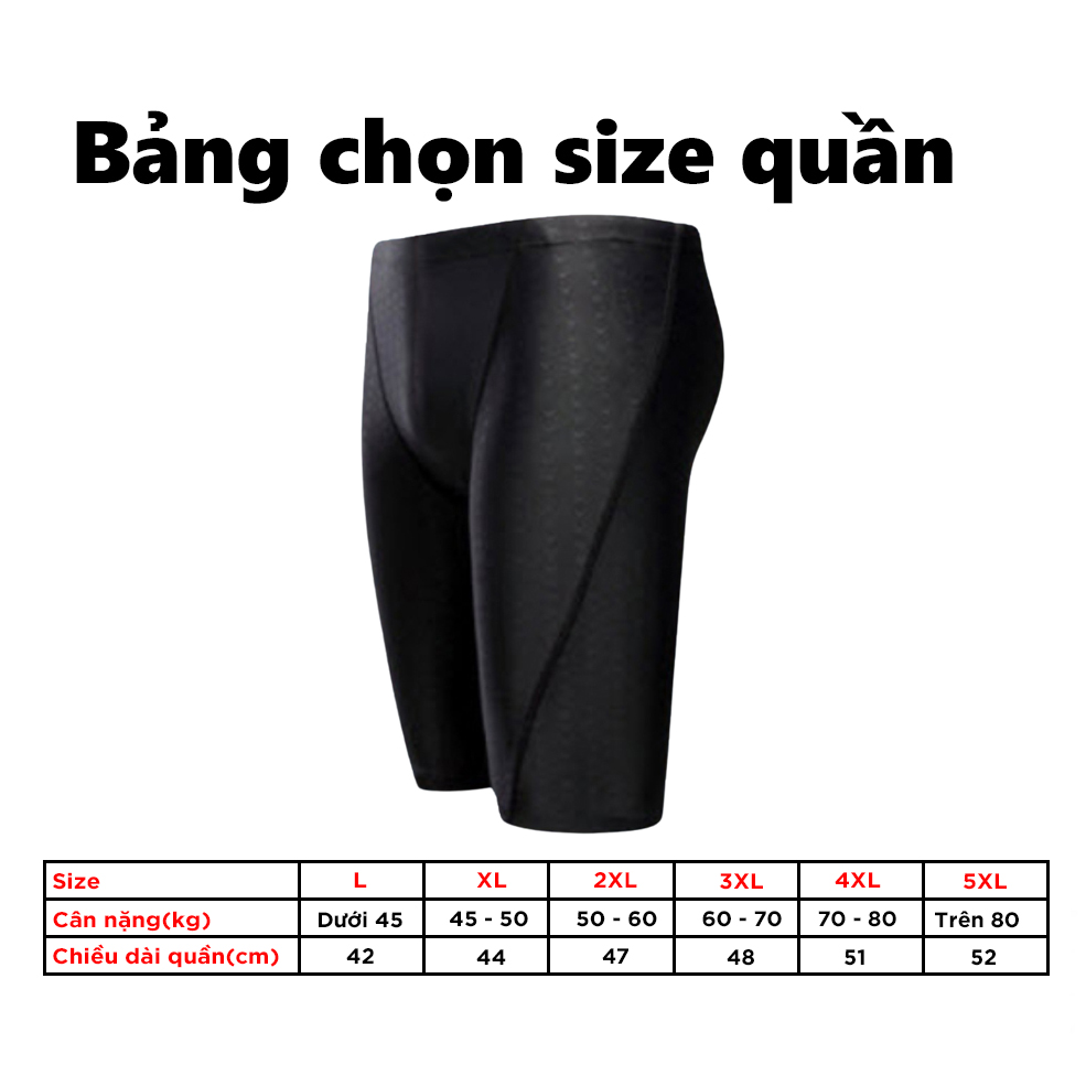 Mô tả Quần Bơi Lửng mẫu mới 2025 Kèm Nón Bơi Nam Hoa Văn Vây Cá Mập Co Giãn Thoát Khí Nhanh Khô Cleacco QBL Boro Sport - 1