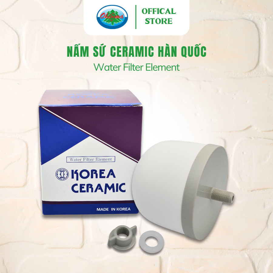 Mô tả Nấm Sứ Ceramic Ohiama Water Filter Element Hàn Quốc Chính Hãng - Bộ Phụ Kiện Bình Lọc Nước Uống - 2