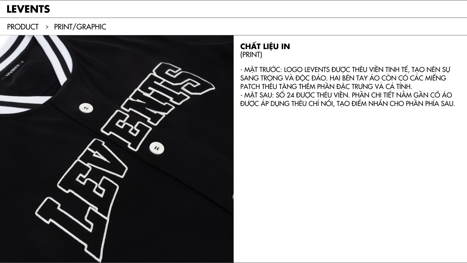 Áo Jersey Levents Baseball 100% Cotton Unisex Oversized | Shopee Việt Nam