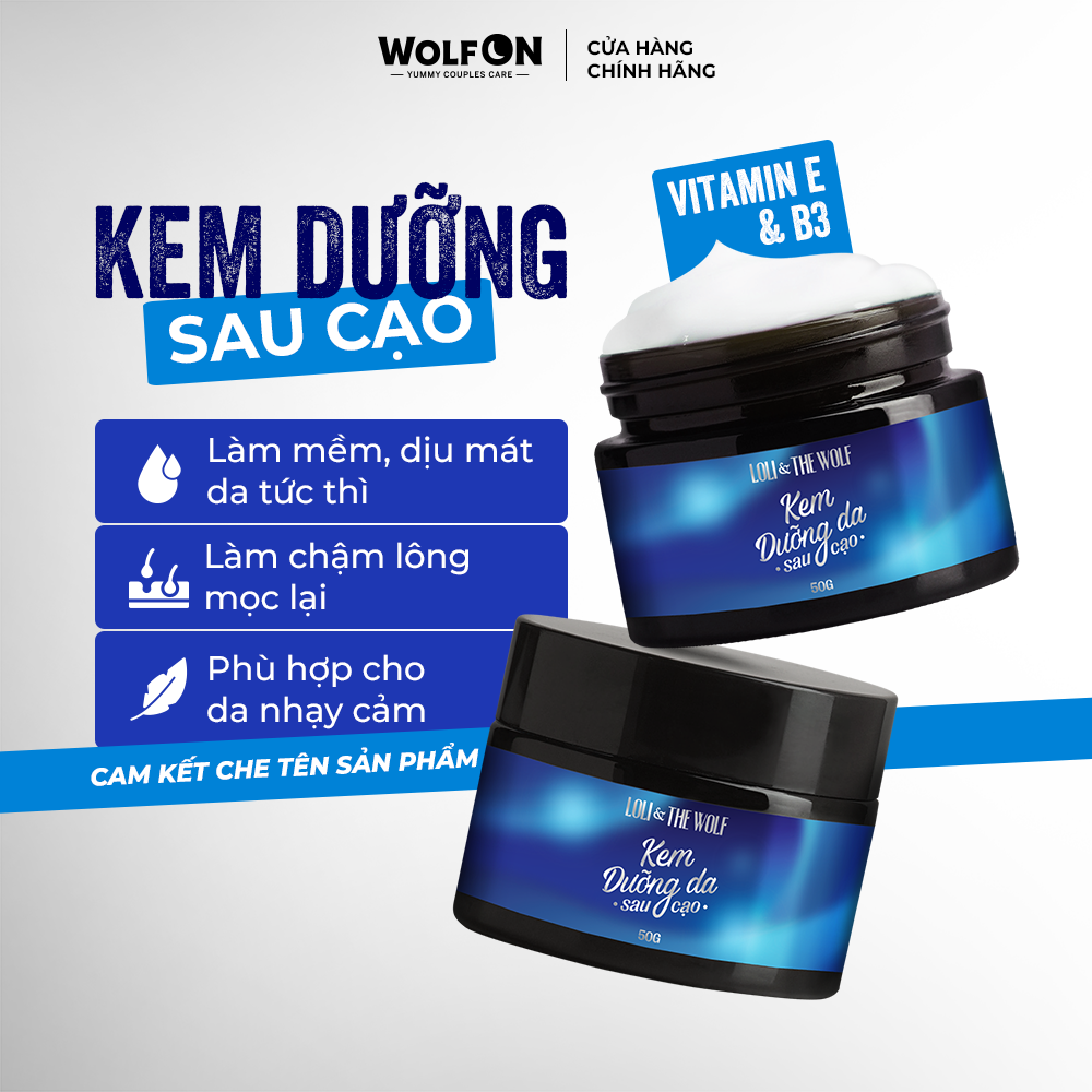 Mô tả Kem Dưỡng Vùng Kín Sau Cạo Loli & The Wolf On Ức Chế Lông Mọc, An Toàn Cho Niêm Mạc 50ml - 1