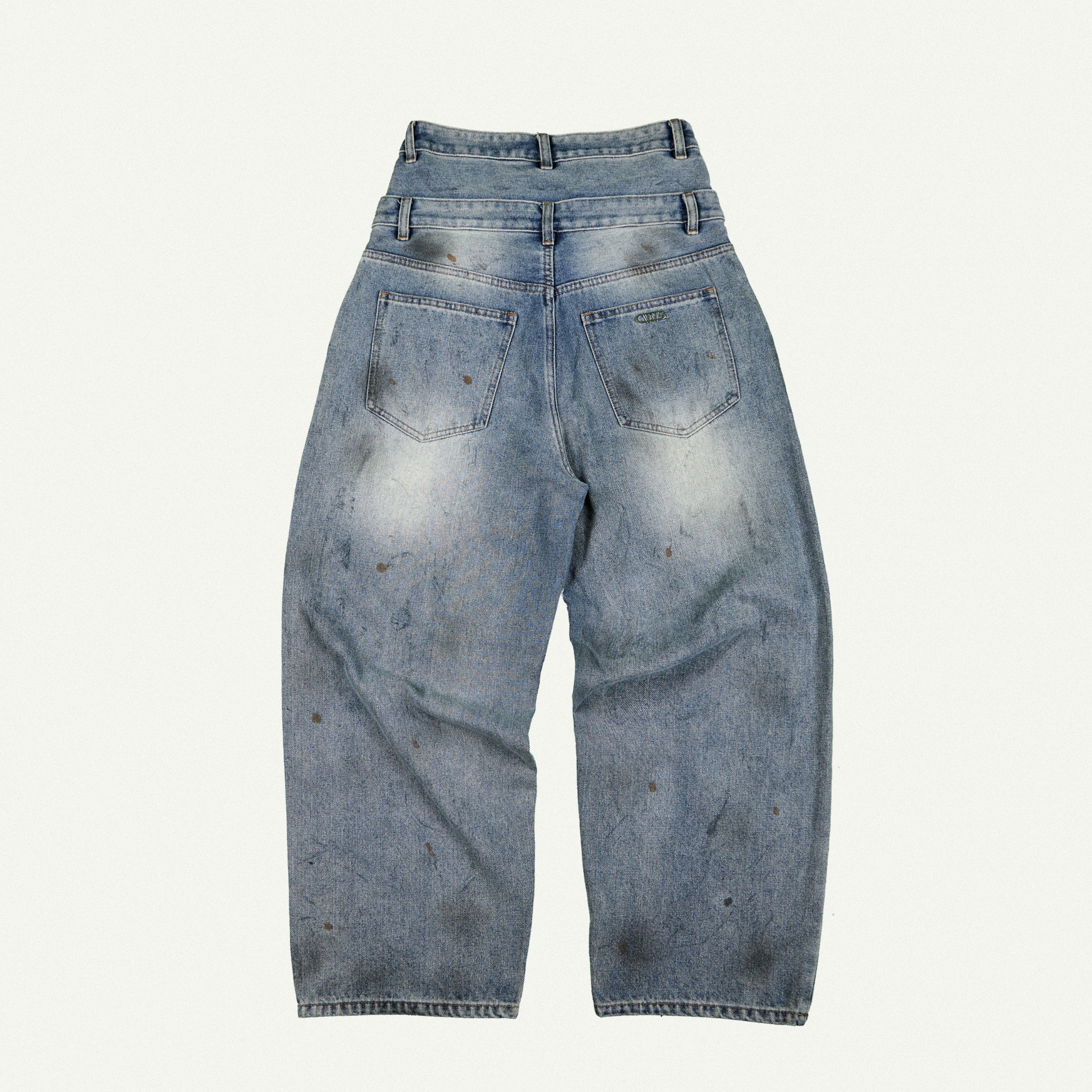 Mô tả DOUBLE-WAISTED BAGGY JEANS / BLUEROCK - 2