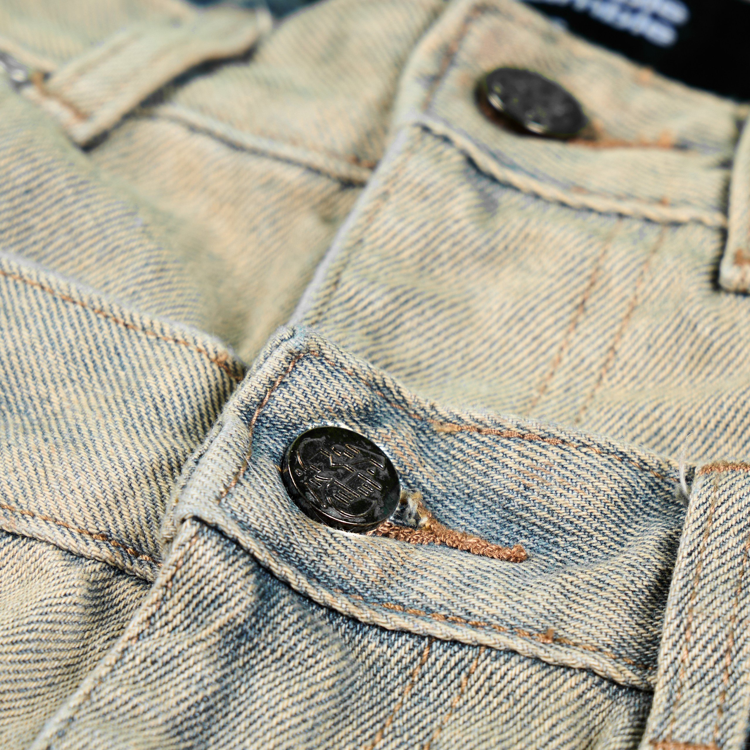 Mô tả DOUBLE-WAISTED BAGGY JEANS / MOONROCK - 6