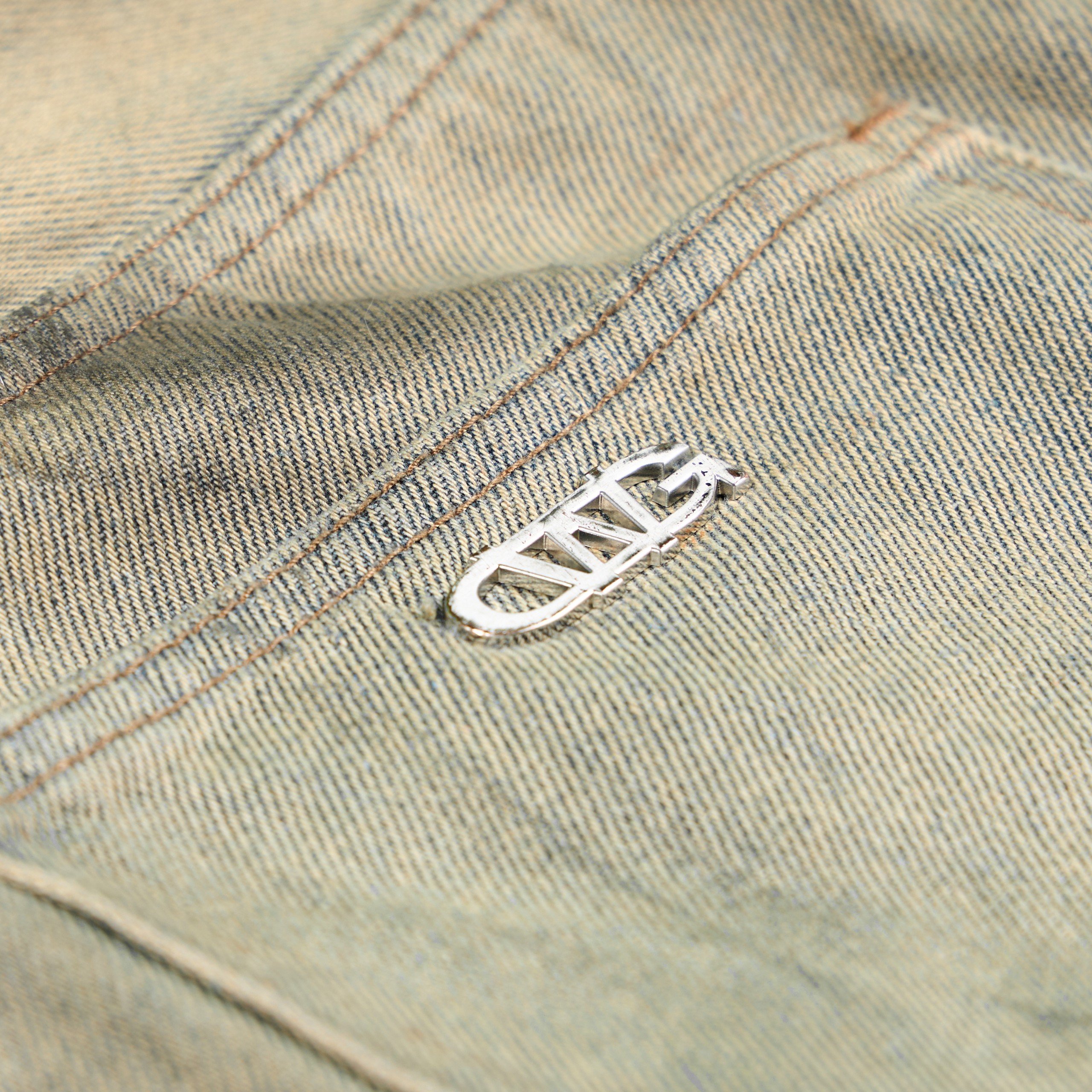 Mô tả DOUBLE-WAISTED BAGGY JEANS / MOONROCK - 7