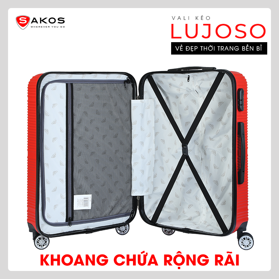 Mô tả Vali Kéo Nhựa Du Lịch STARGO LUJOSO Z22 - Size S (20inch)/ Xách Tay (Cabin) - Khóa Số - Nhựa ABS - 8
