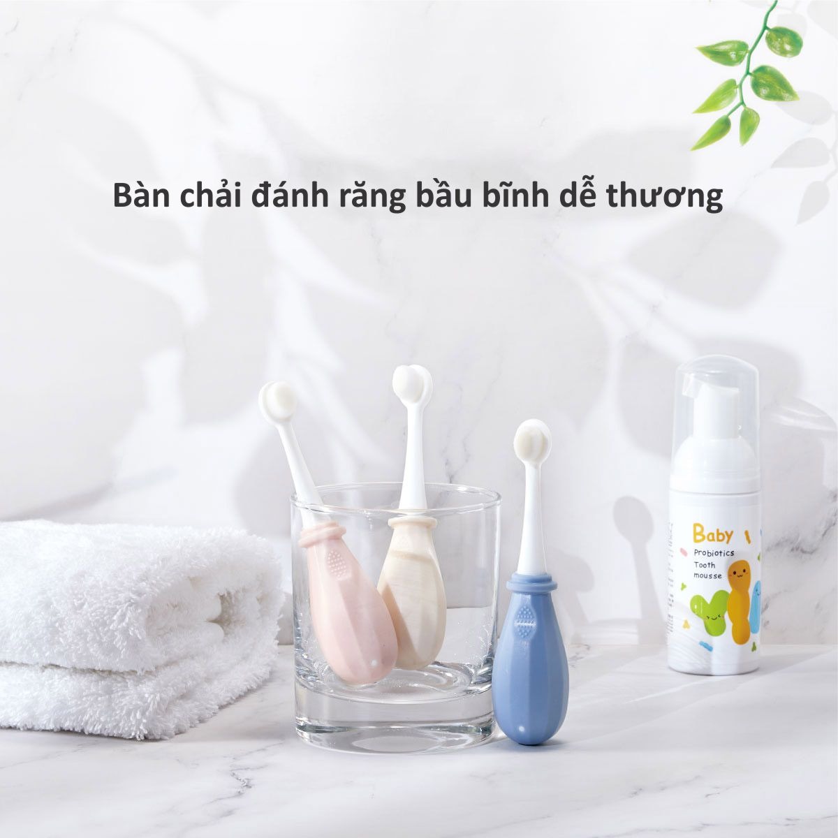 Mô tả Bàn chải đánh răng lông mềm cho bé từ 0- 8 tuổi KU.KU DUCKBILL KU1148 - 8
