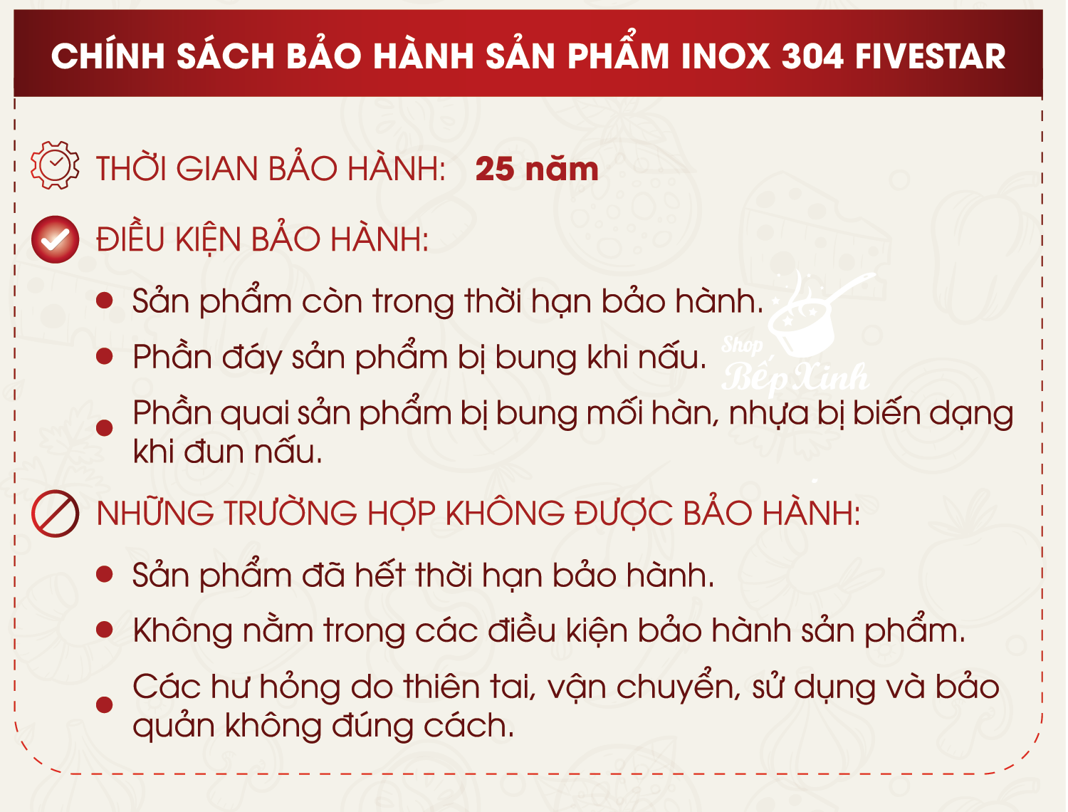 Mô tả Nồi Inox 304 3 lớp đáy liền khối cao cấp Fivestar Plus 18cm | 20cm | 22cm | 24cm | 26cm | 28cm , dùng được mọi bếp - 4