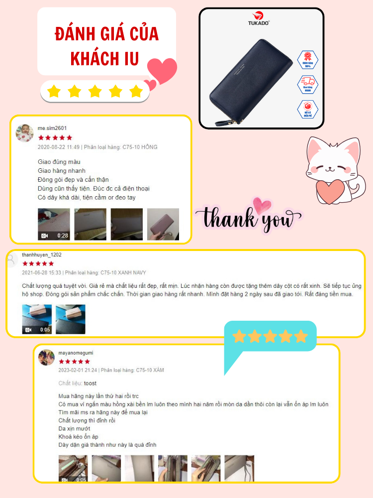 Ví Nữ Dài Cầm Tay FOREVER YOUNG PFY08 - Màu Hồng