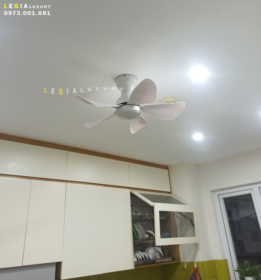 Mô tả Quạt Trần Mini Có Đèn Lê Gia LGFAN650 - Chiều Cao 23cm - Sải Cánh 73cm - Bảo Hành 5 Năm - 10