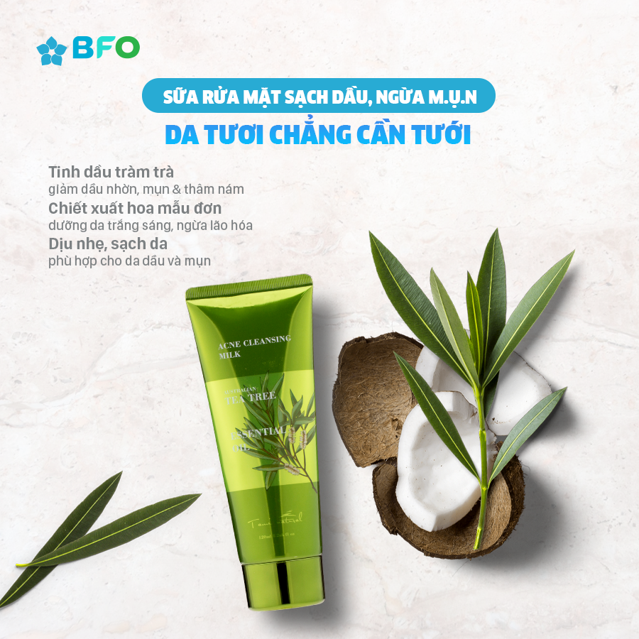 Mô tả Sữa Rửa Mặt Dưỡng Da Tinh Chất Tràm Trà Giảm Mụn Tami Natural 120ml - 2