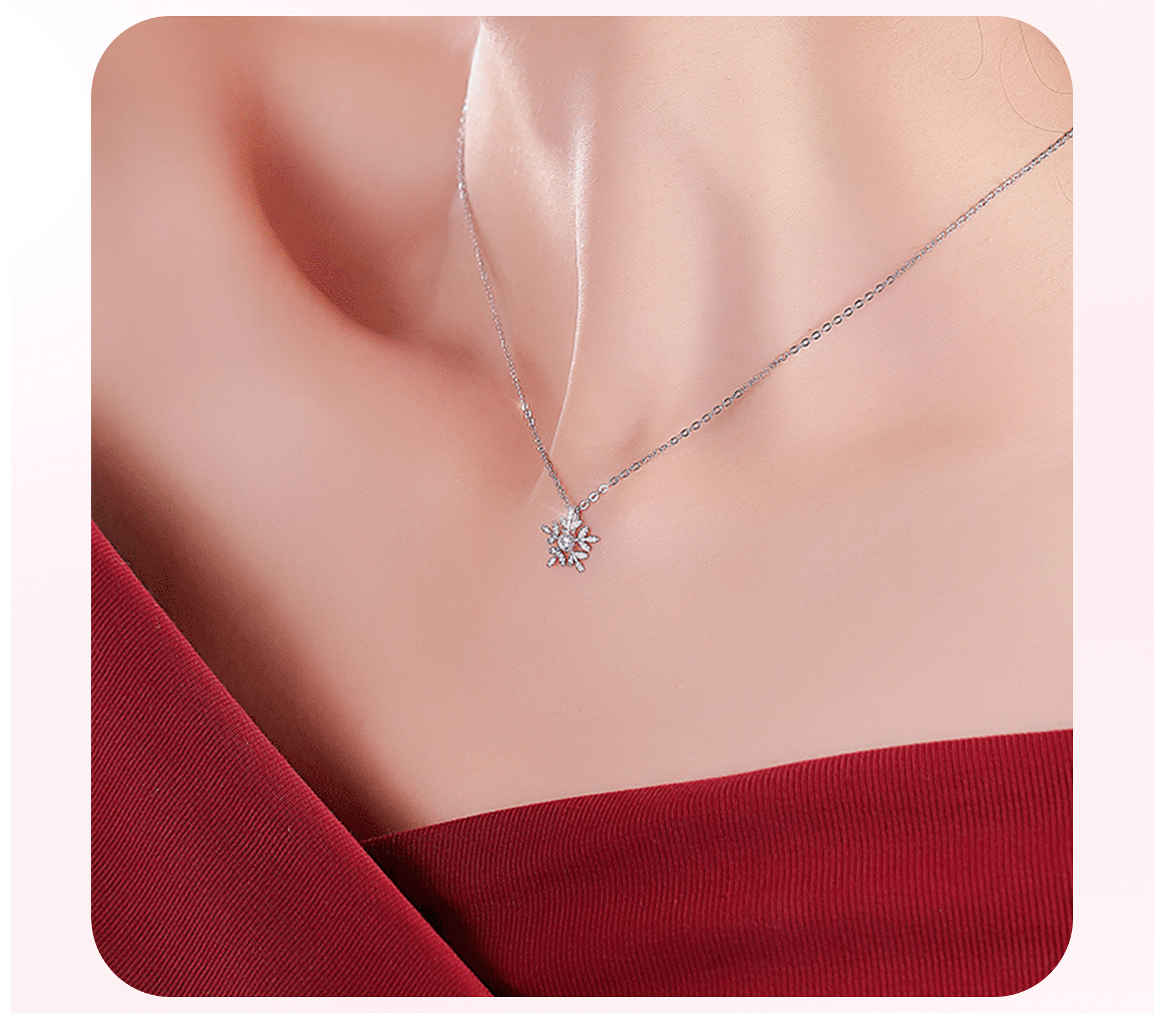 Mô tả Dây chuyền bạc CDE bông tuyết Snowflakes Necklace Silver CDE6065SV - Dây chuyền nữ bạc S925 - 4
