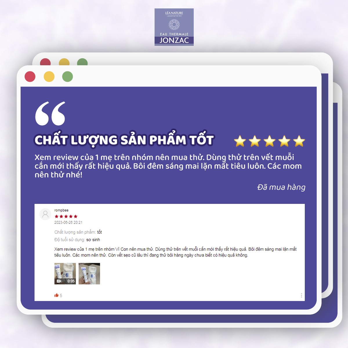 Mô tả Kem làm dịu kích ứng hữu cơ hỗ trợ chống hăm JONZAC dành cho bé từ sơ sinh 40ml - 6
