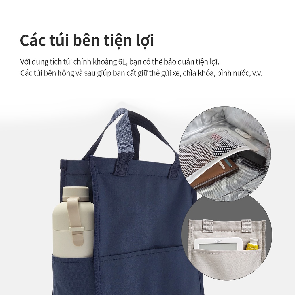 Mô tả Túi đựng bộ hộp cơm LocknLock daily cooler table mat HWB820 HWB821 , Hàng Chính Hãng - K-MALL - 6