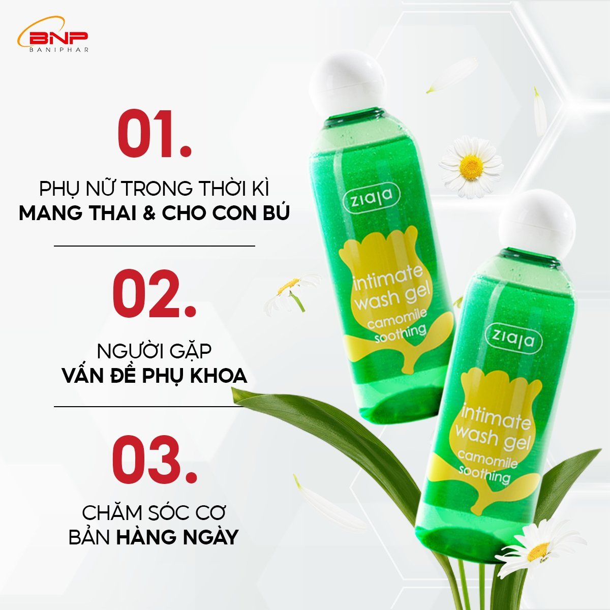 Mô tả Dung dịch vệ sinh phụ nữ Intimate Ziaja Ba Lan Cúc La Mã dịu nhẹ cân bằng pH tự nhiên, dưỡng ẩm sâu, giảm kích ứng 200ml - 2