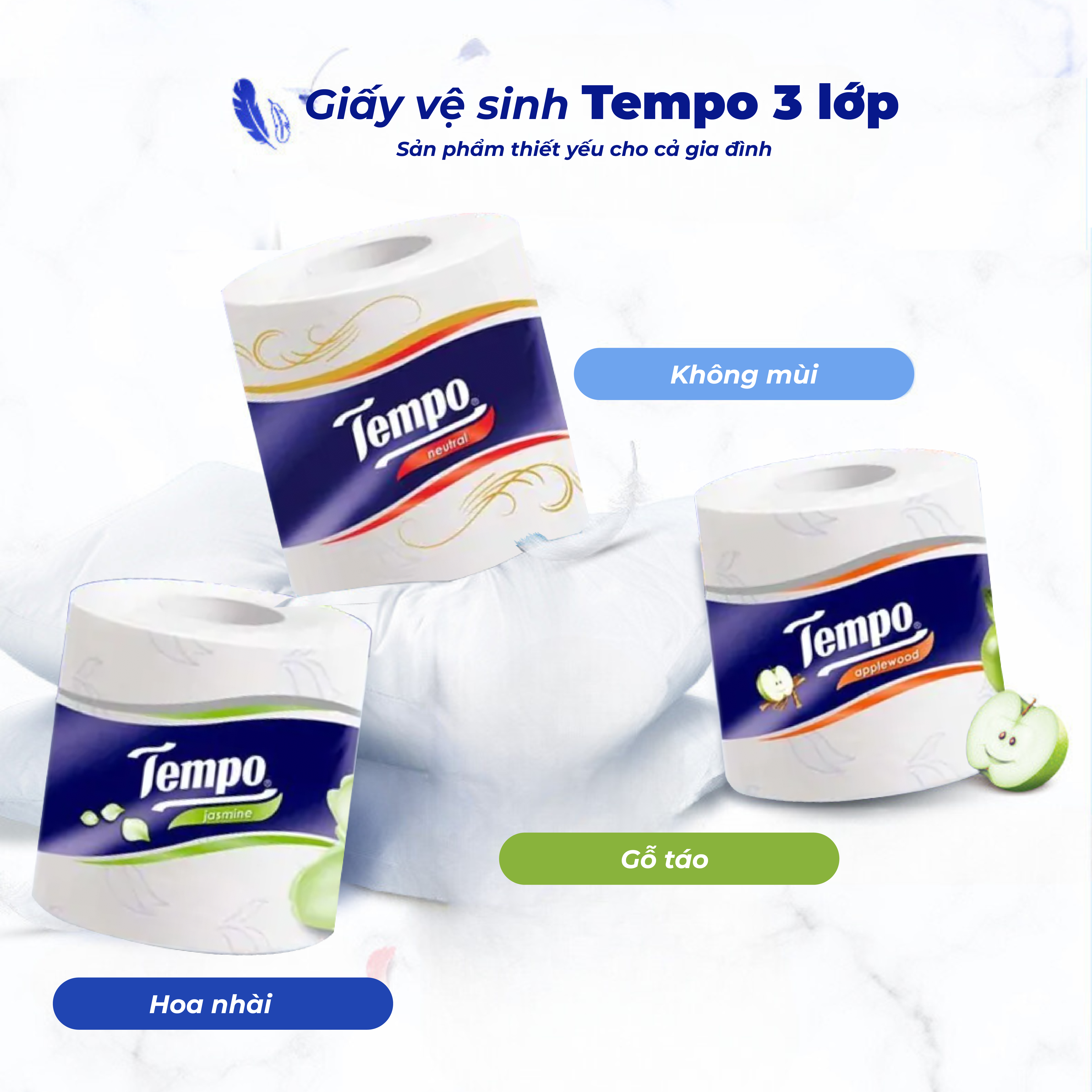 [MUA 2 LỐC TẶNG 1 HỘP GIẤY + 1 CHIM CÁNH CỤT] Giấy Vệ Sinh 3 Lớp Toipa ...